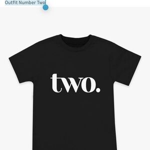 2 Year Old Birthday Shirt 2nd Bday Party T-Shirt Toddler Boy or girl NWOT